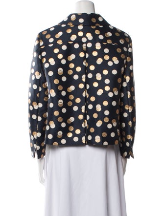Akris Punto Polka Dot Print Blazer