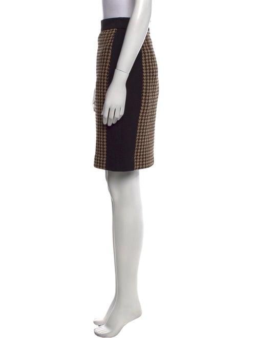 Akris Punto Houndstooth Print Knee-Length Skirt