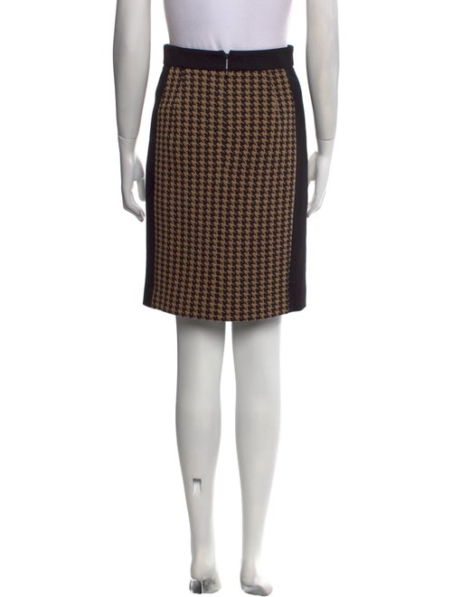 Akris Punto Houndstooth Print Knee-Length Skirt