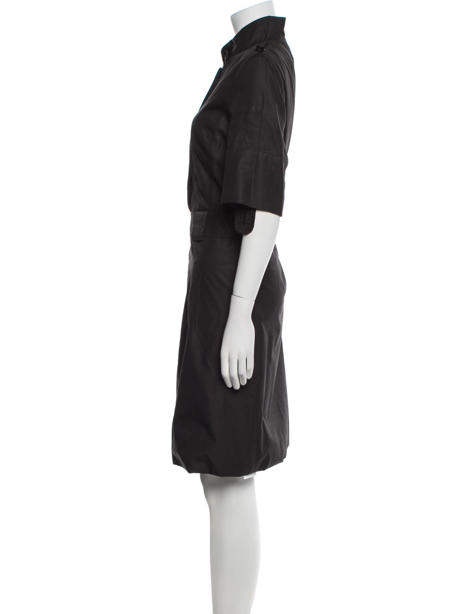 Akris Punto Mock Neck Knee-Length Dress