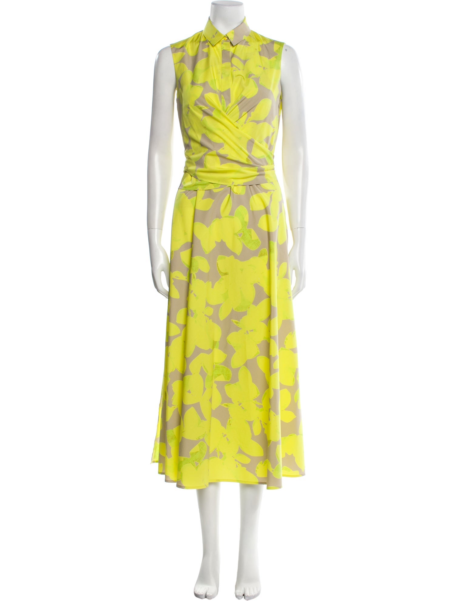 Akris Punto Floral Print Long Dress