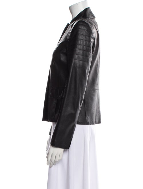 Akris Punto Lamb Leather Biker Jacket