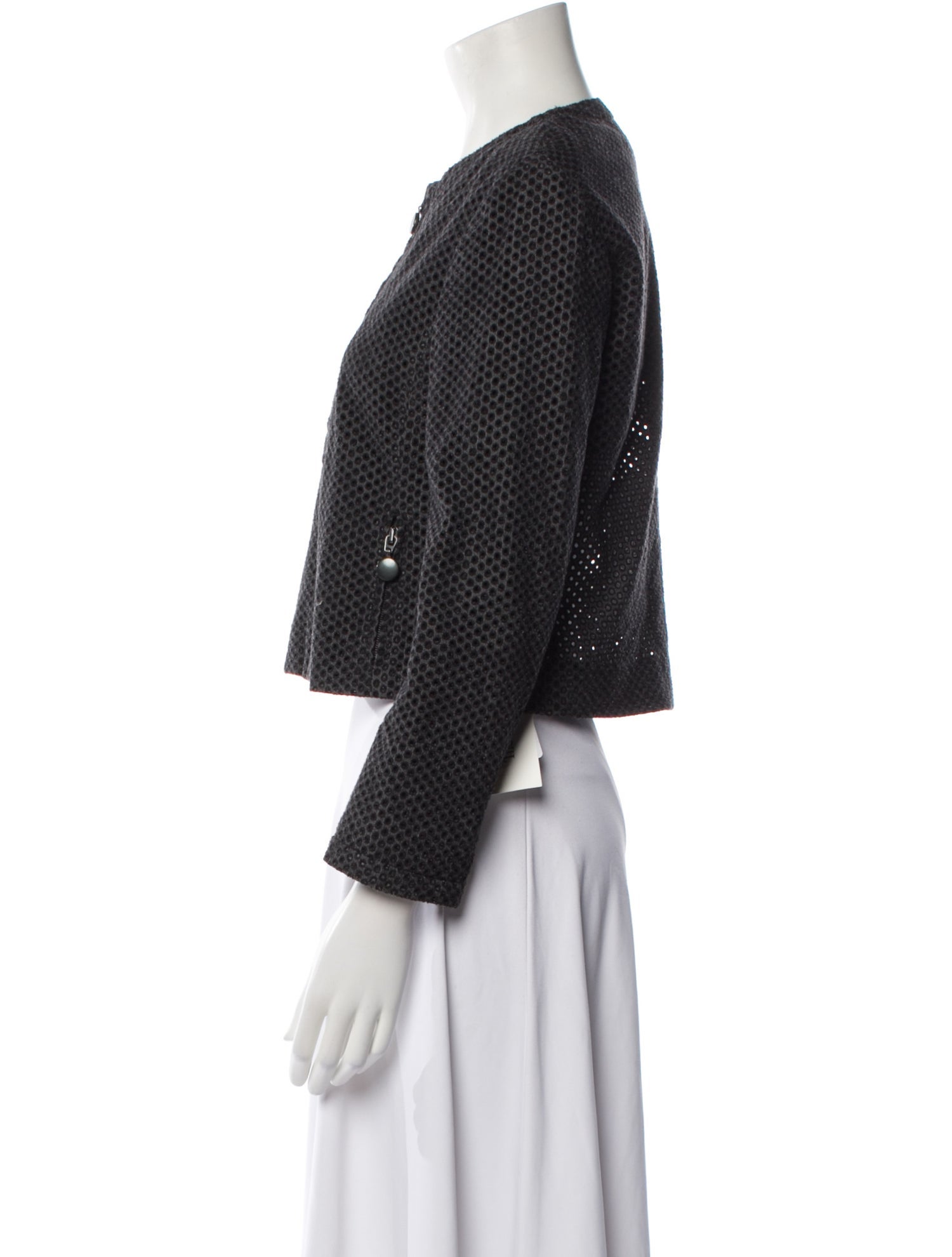 Akris Punto Tweed Pattern Evening Jacket