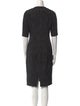 Akris Punto Crew Neck Knee-Length Dress