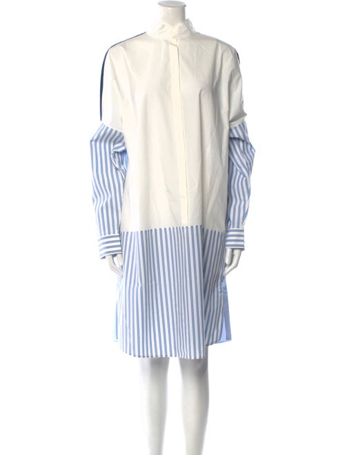 Akris Punto Striped Midi Length Dress