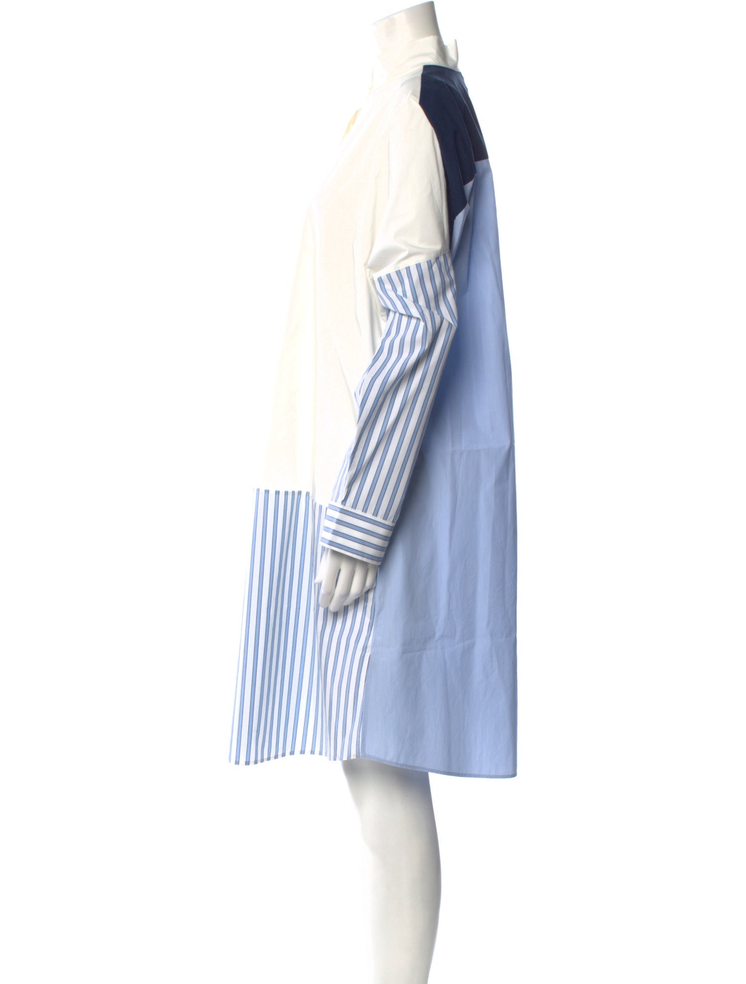 Akris Punto Striped Midi Length Dress