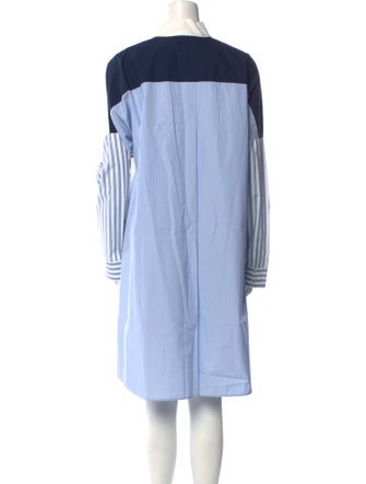 Akris Punto Striped Midi Length Dress