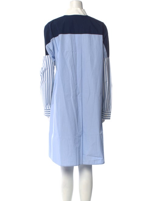 Akris Punto Striped Midi Length Dress