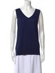 Akris Punto Wool V-Neck Top