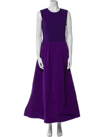 Akris Punto Crew Neck Long Dress