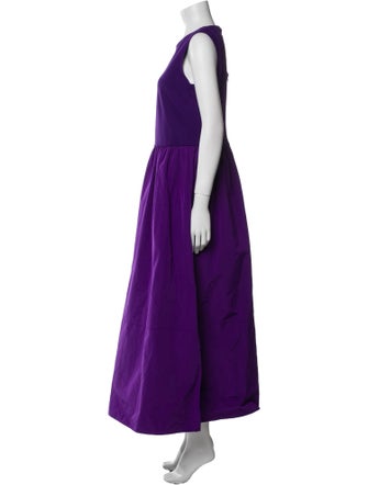Akris Punto Crew Neck Long Dress