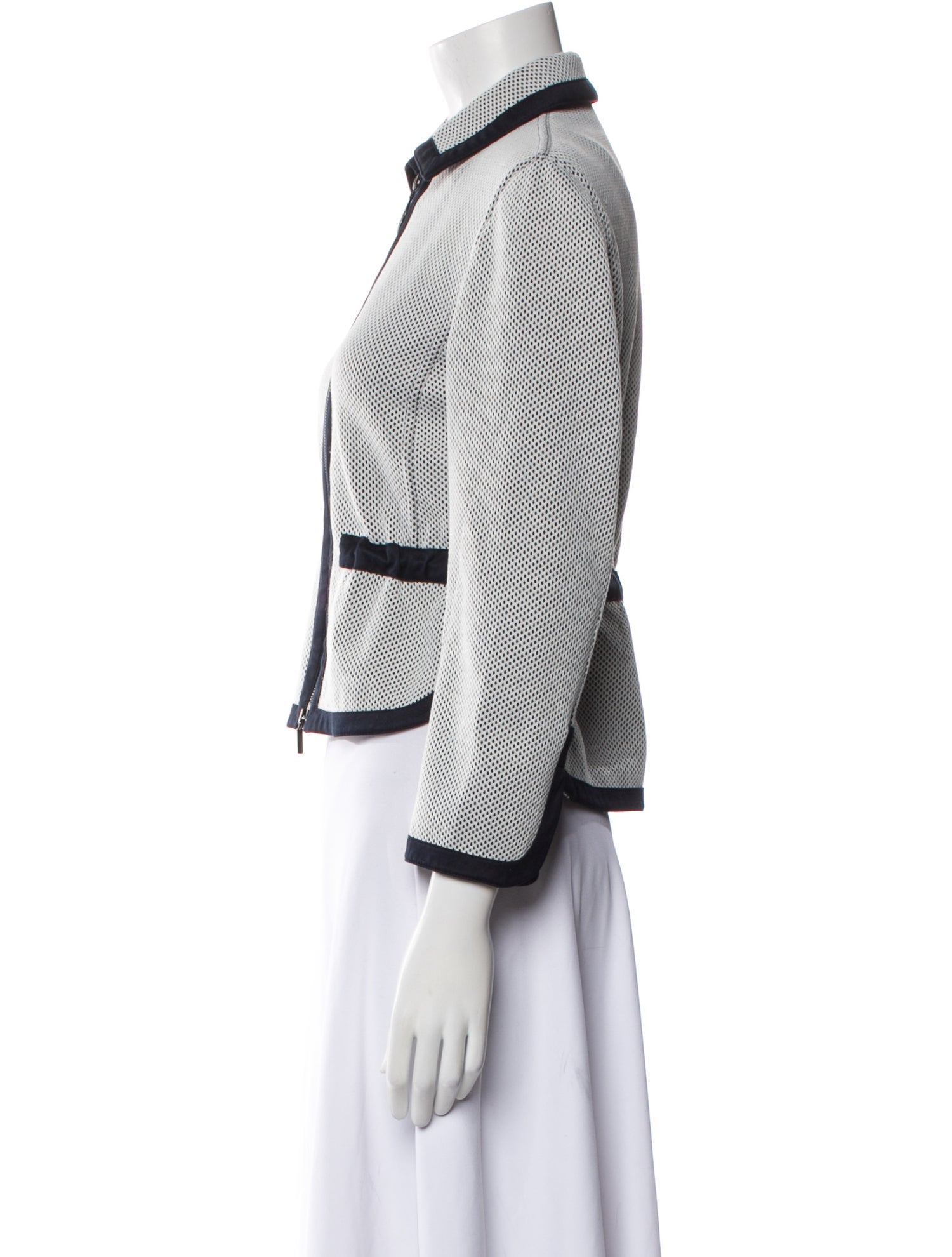 Akris Punto Colorblock Pattern Evening Jacket