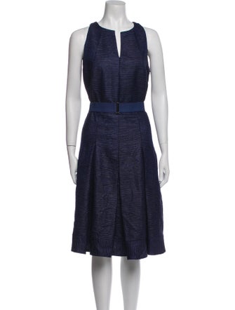 Akris Punto Silk Midi Length Dress