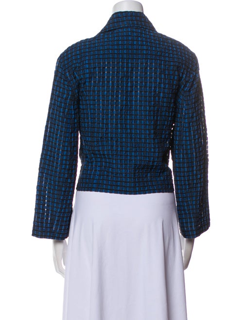 Akris Punto Tweed Pattern Biker Jacket