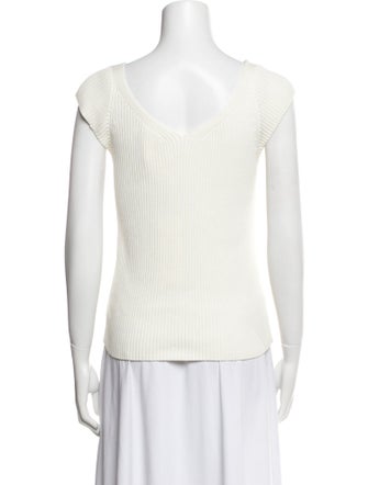 Akris Punto V-Neck Short Sleeve Top