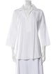 Akris Punto V-Neck Three-Quarter Sleeve Blouse