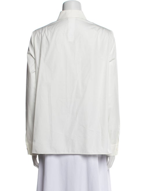 Akris Punto Long Sleeve Button-Up Top