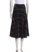 Akris Punto Plaid Print Midi Length Skirt