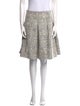 Akris Punto Raw-Edge Trim Knee-Length Skirt