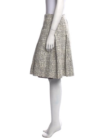 Akris Punto Raw-Edge Trim Knee-Length Skirt