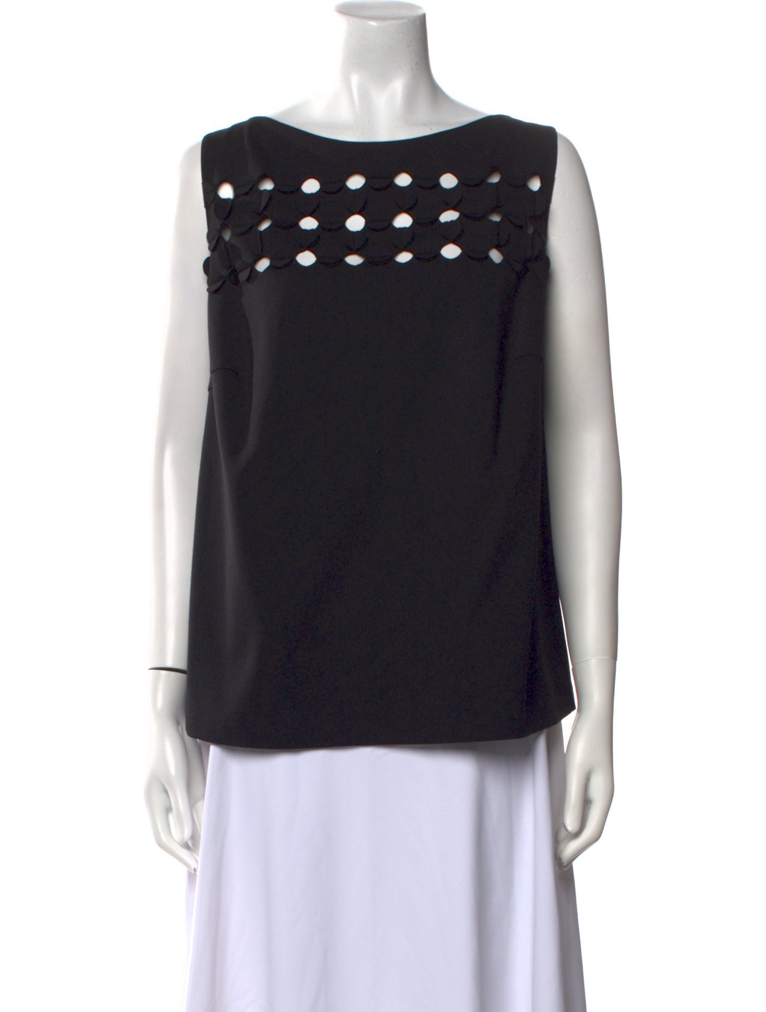 Akris Punto Bateau Neckline Sleeveless Blouse