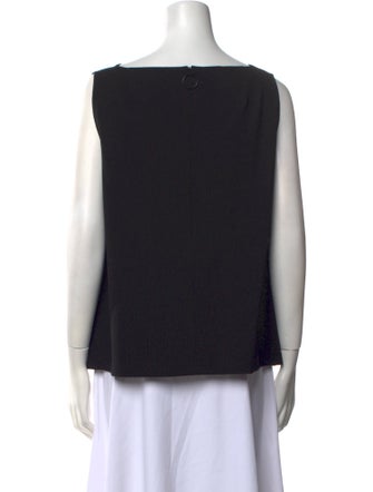 Akris Punto Bateau Neckline Sleeveless Blouse