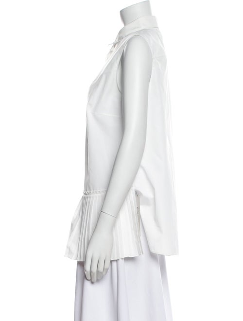 Akris Punto Silk Sleeveless Button-Up Top