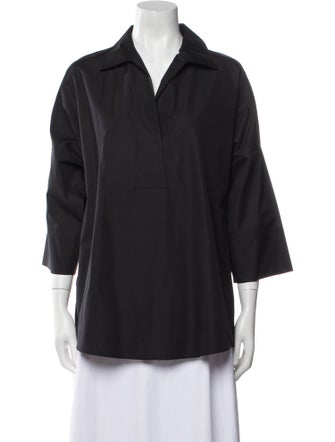 Akris Punto Three-Quarter Sleeve Blouse