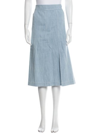 Akris Punto Whipstitch Trim Midi Length Skirt