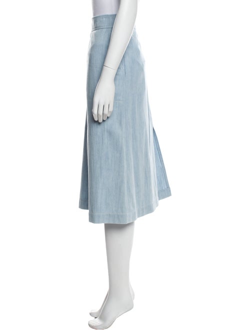 Akris Punto Whipstitch Trim Midi Length Skirt