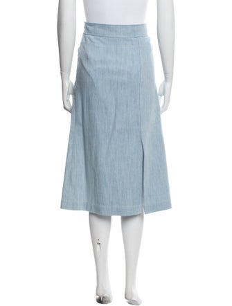 Akris Punto Whipstitch Trim Midi Length Skirt