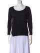 Akris Punto Wool Scoop Neck Top