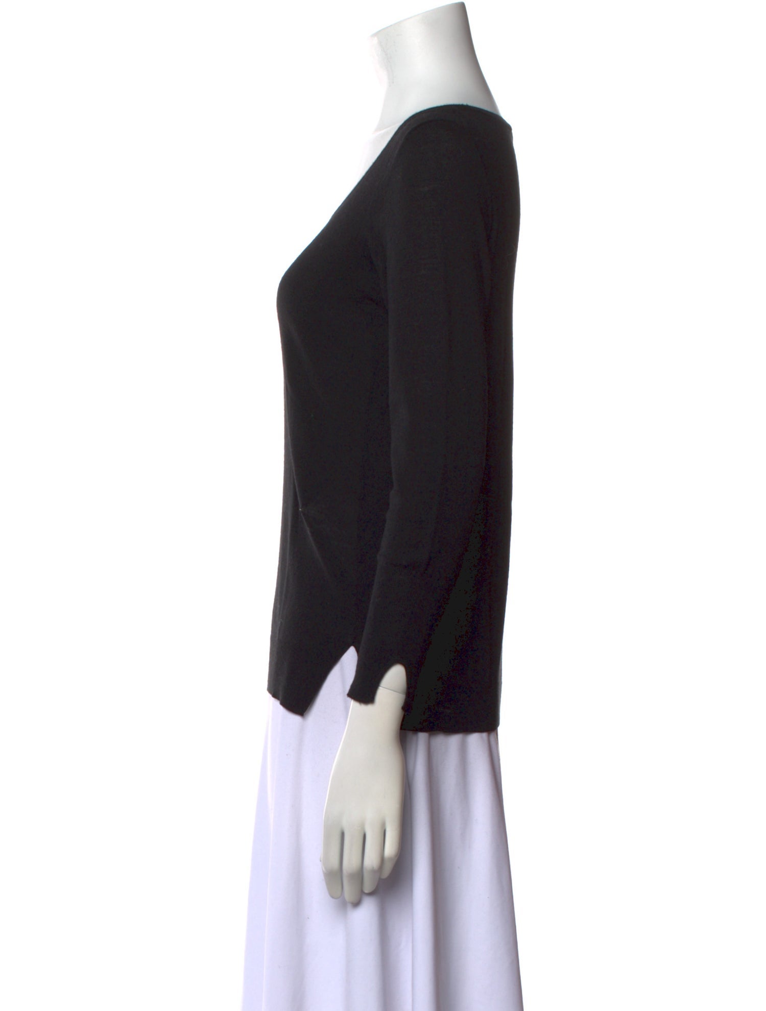 Akris Punto Wool Scoop Neck Top
