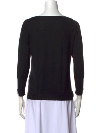 Akris Punto Wool Scoop Neck Top