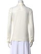 Akris Punto V-Neck Long Sleeve Button-Up Top