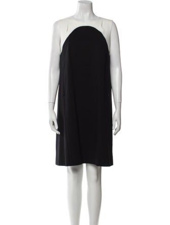 Akris Punto Square Neckline Knee-Length Dress
