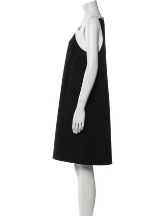 Akris Punto Square Neckline Knee-Length Dress
