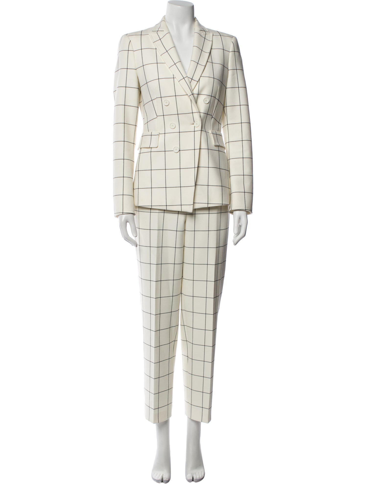 Akris Punto Plaid Print Pantsuit
