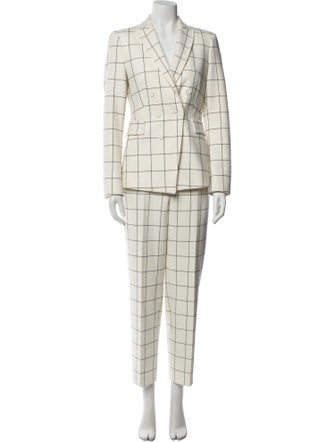 Akris Punto Plaid Print Pantsuit
