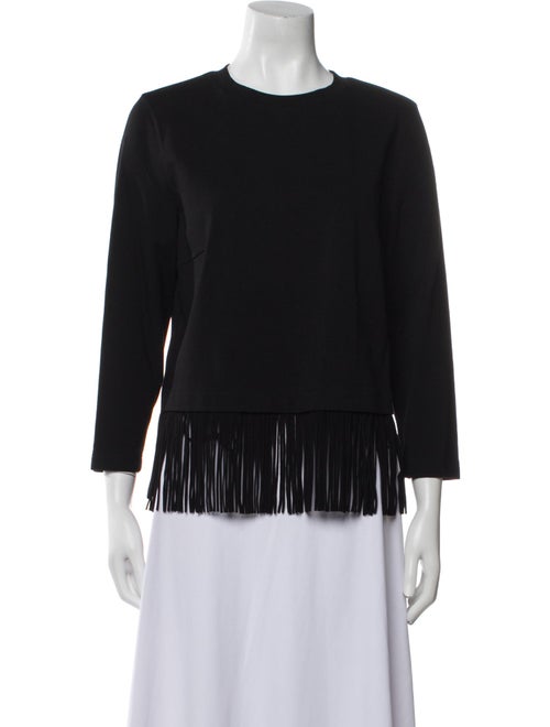 Akris Punto Crew Neck Three-Quarter Sleeve Top