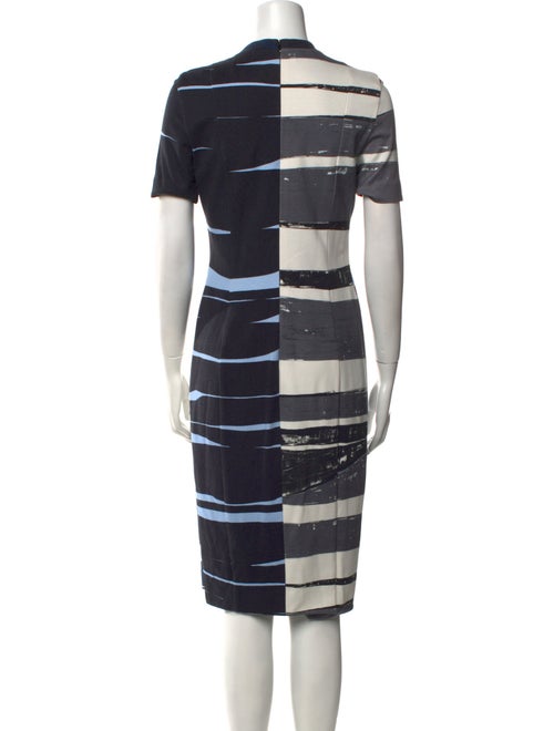Akris Punto Striped Midi Length Dress