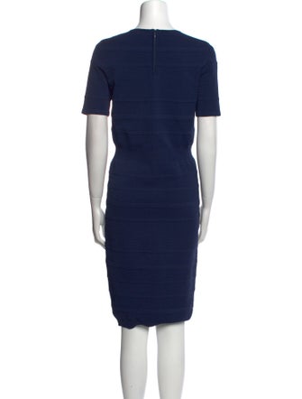Akris Punto Scoop Neck Knee-Length Dress