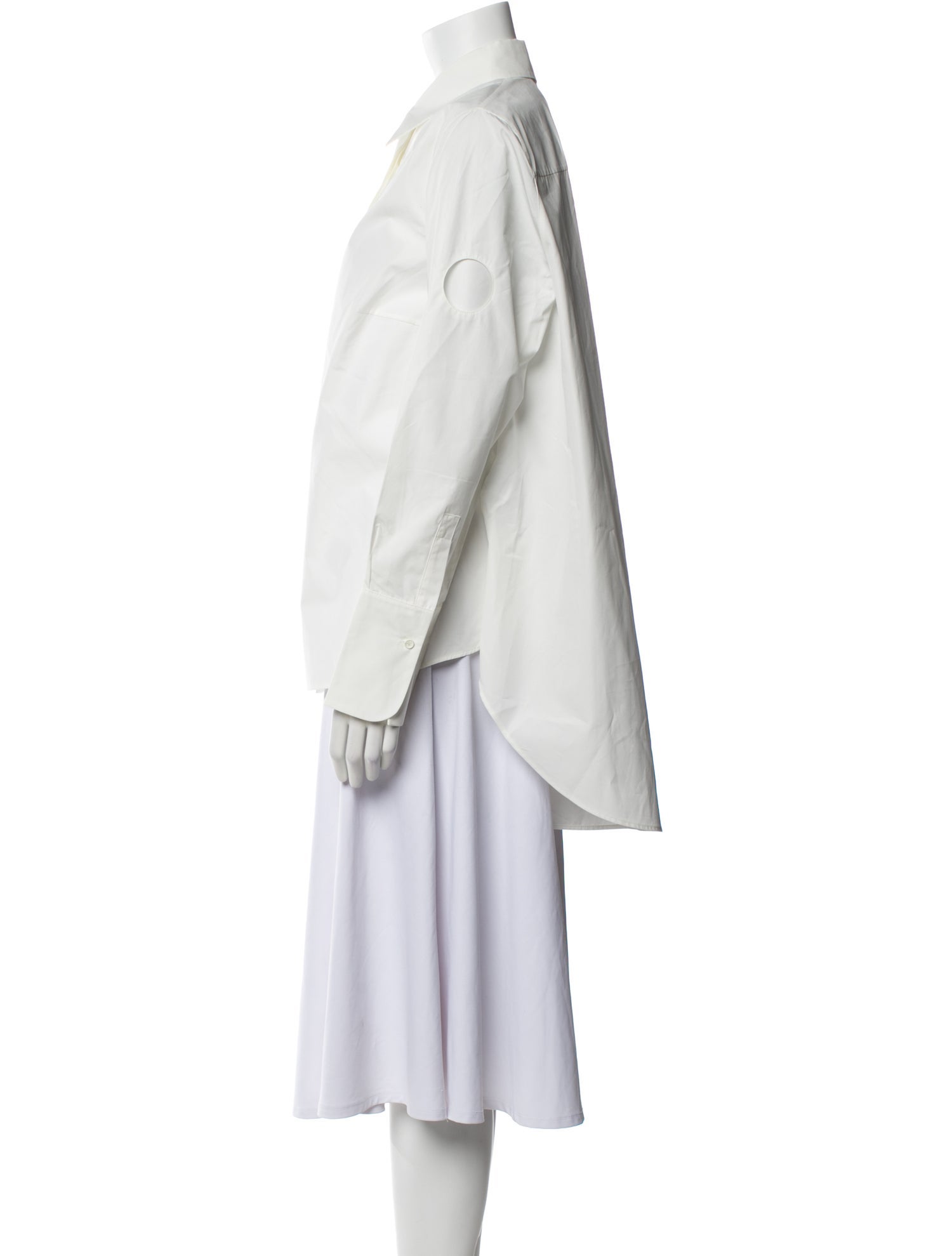 Akris Punto Long Sleeve Button-Up Top