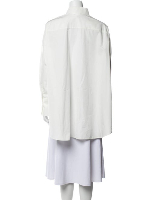 Akris Punto Long Sleeve Button-Up Top