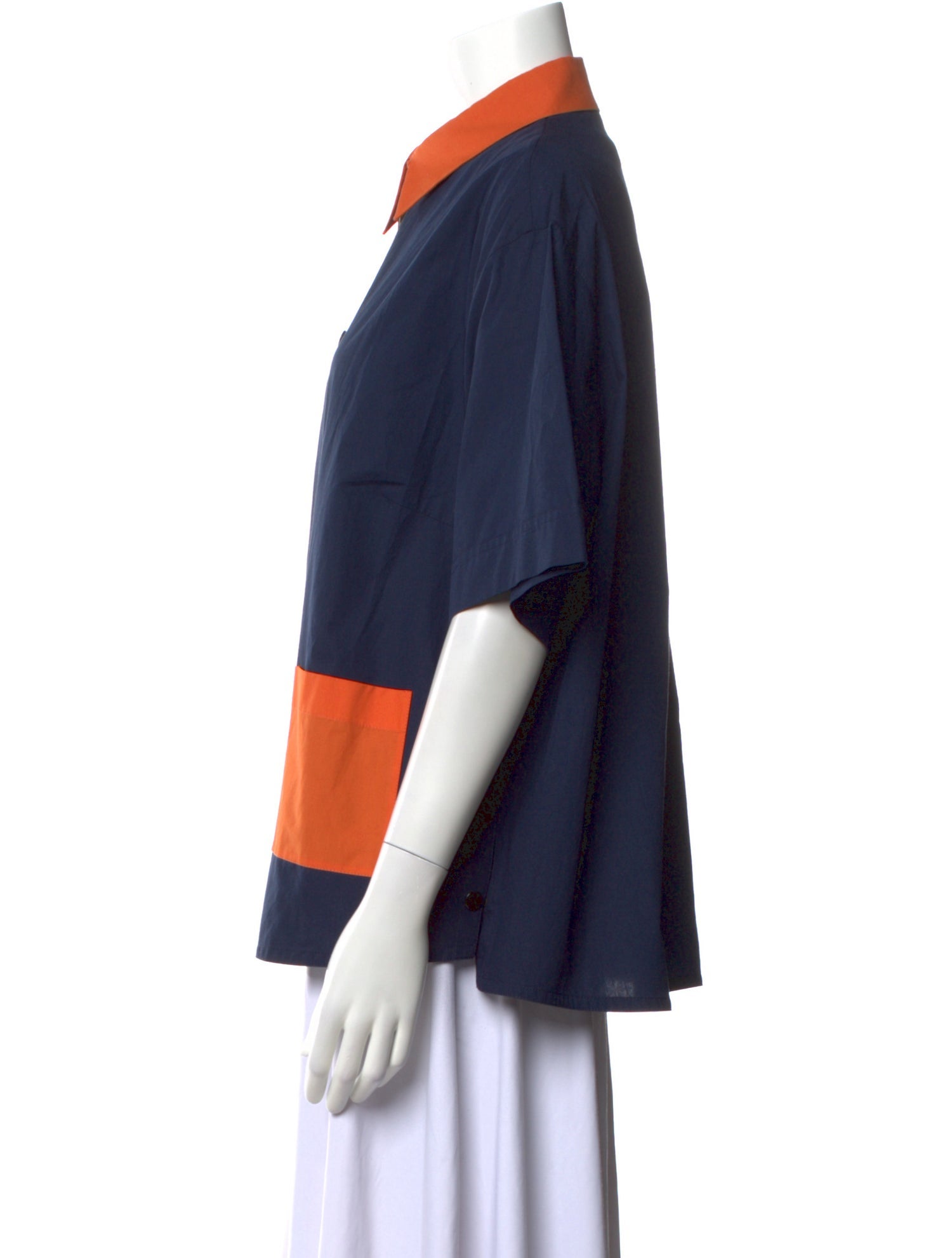 Akris Punto Short Sleeve Button-Up Top w/ Tags