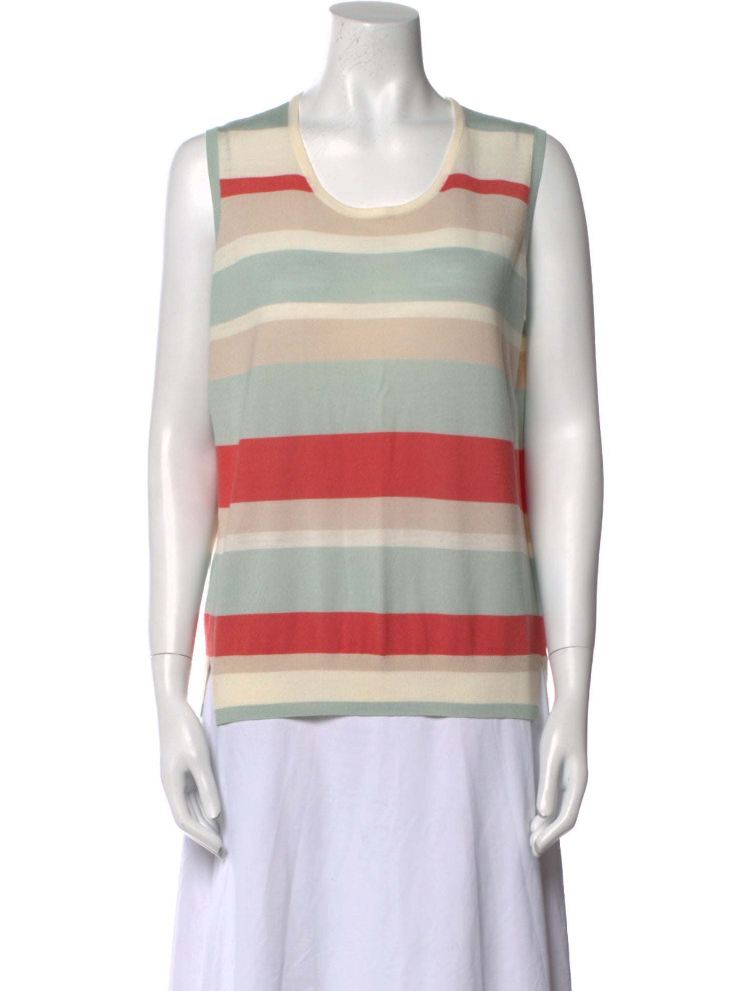 Akris Punto Virgin Wool Striped Top