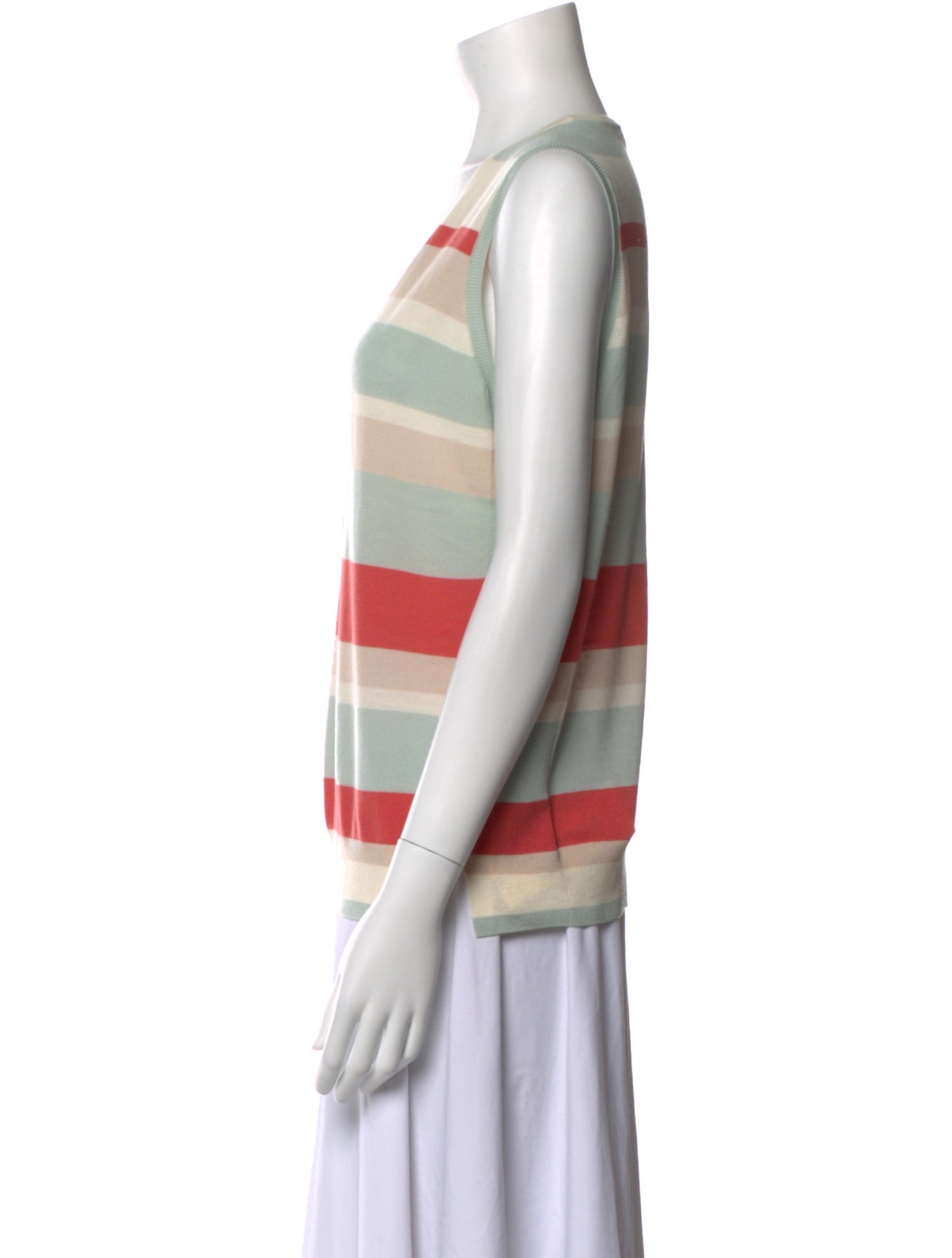 Akris Punto Virgin Wool Striped Top