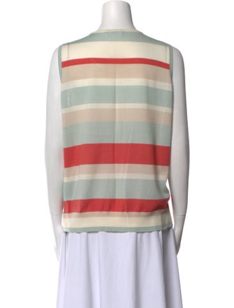 Akris Punto Virgin Wool Striped Top