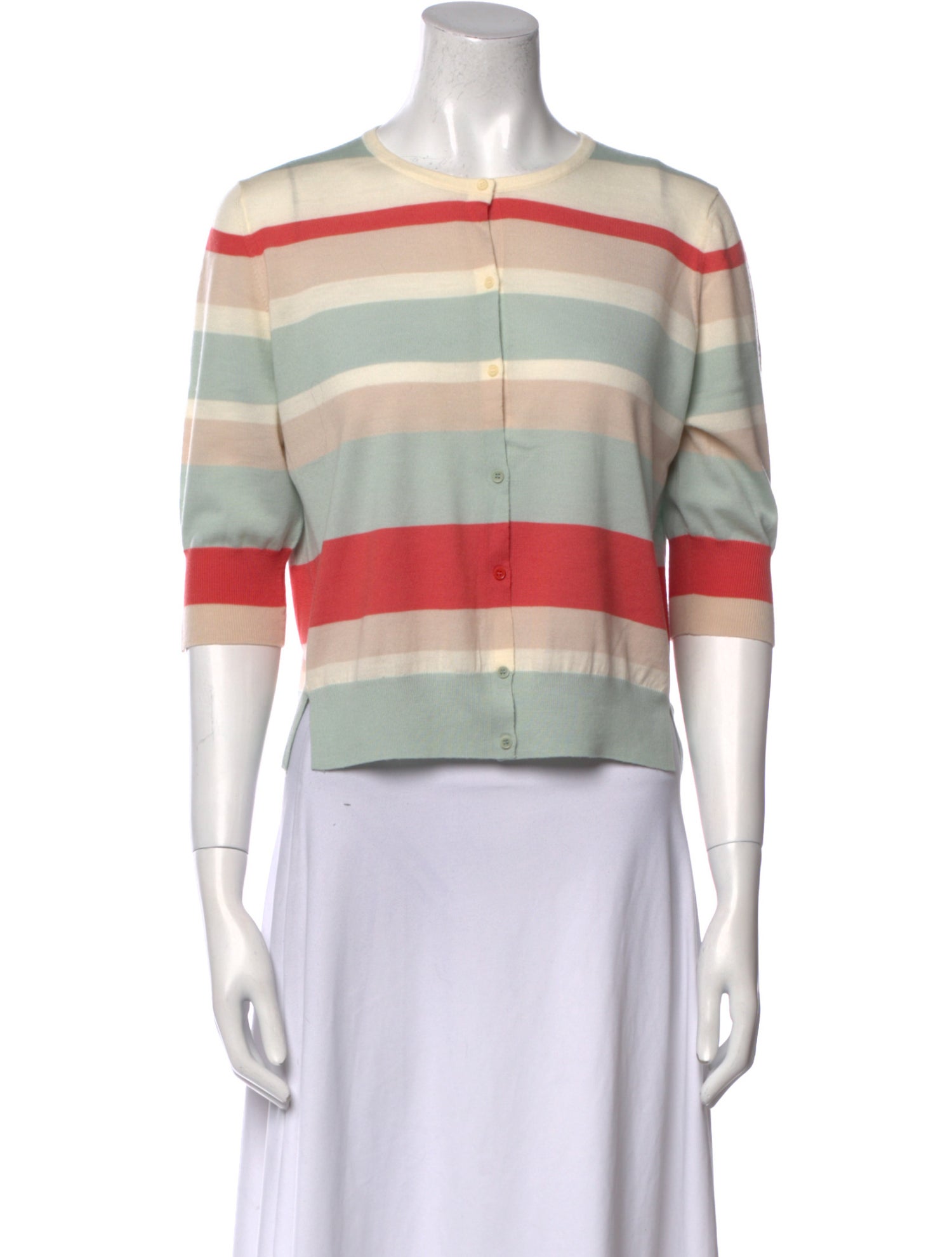 Akris Punto Virgin Wool Striped Sweater