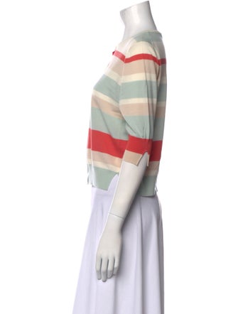 Akris Punto Virgin Wool Striped Sweater